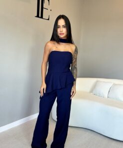 Conjunto Assimétrico Peplum