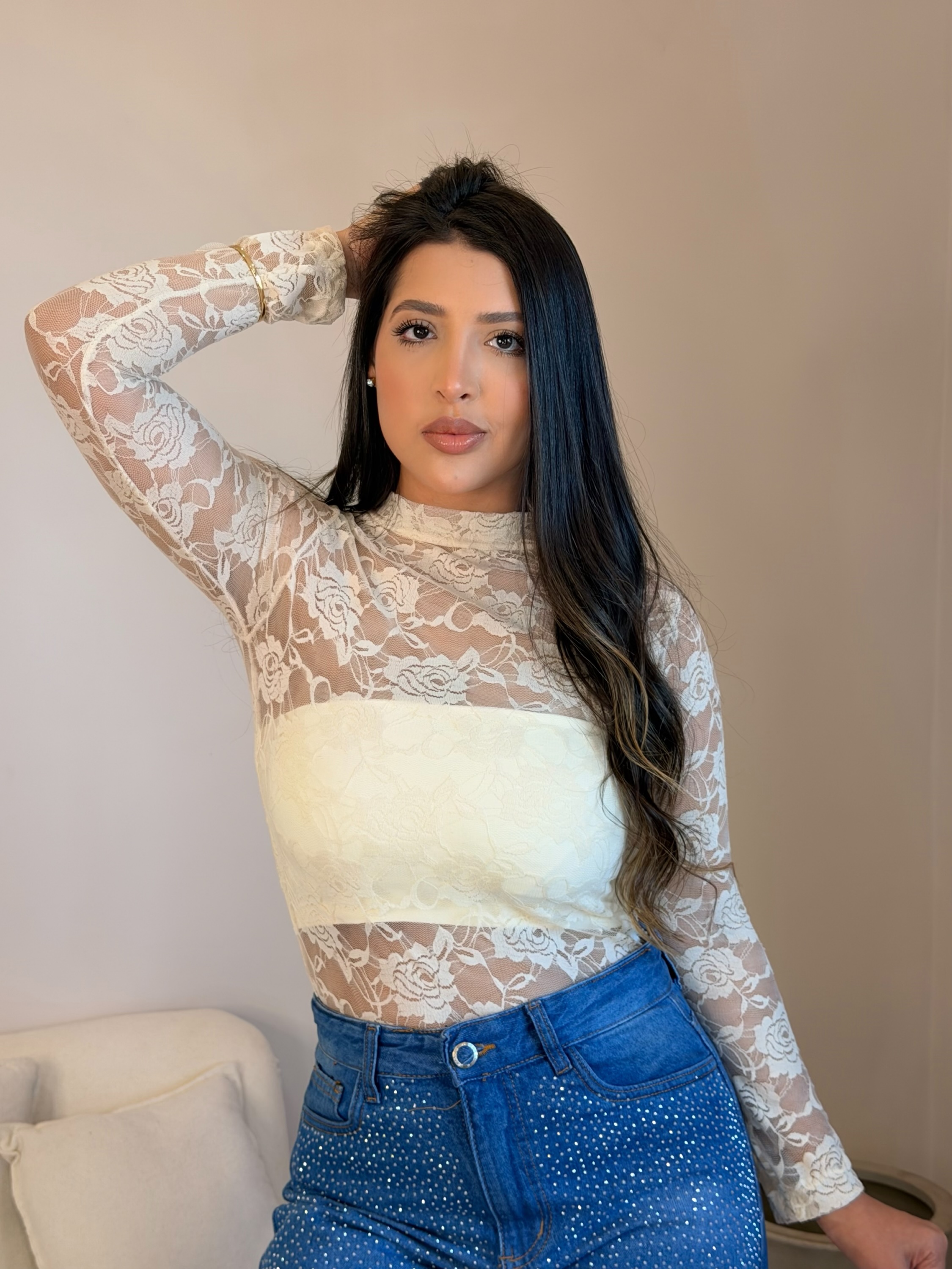Body renda francesa