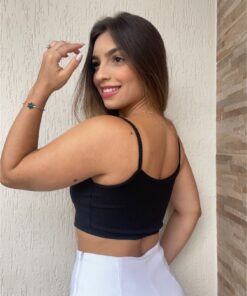 Alternative view of Cropped Canelado Regata Summer