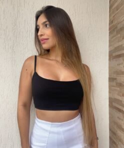 Cropped Canelado Regata Summer - Imagem 3