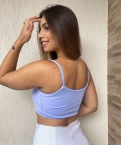 Cropped Canelado Regata Summer - Imagem 5