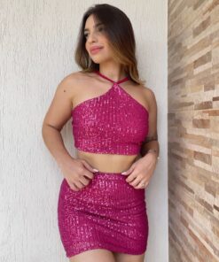 Saia paetê carnaval coloridas - Imagem 5