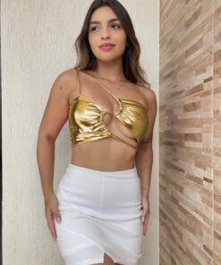 Cropped metalizado recortes carnaval - Imagem 9