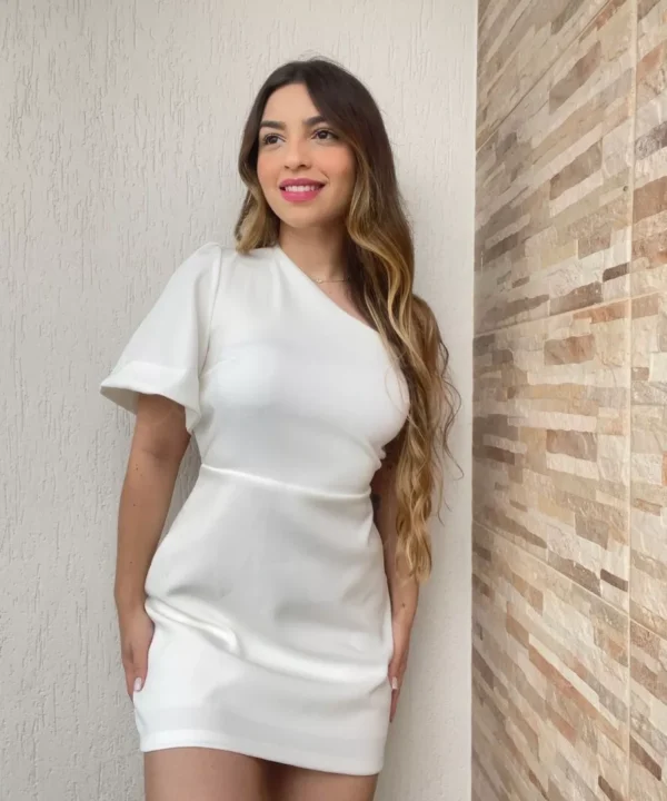 Vestido Alfaiataria Manga Única - Imagem 3