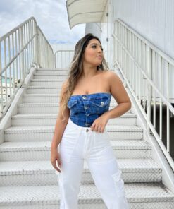 Cropped Anahi Jeans - Imagem 3
