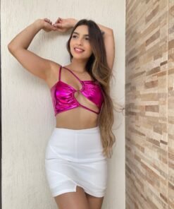Cropped metalizado recortes carnaval - Imagem 6