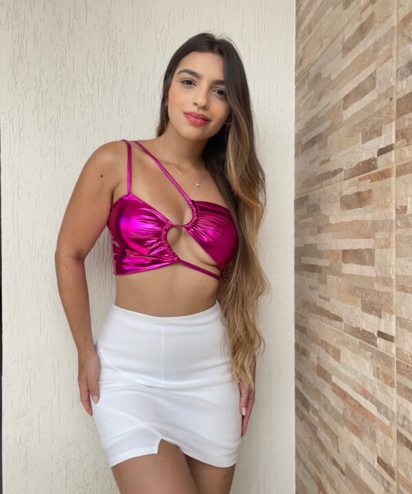 Cropped metalizado recortes carnaval - Imagem 4