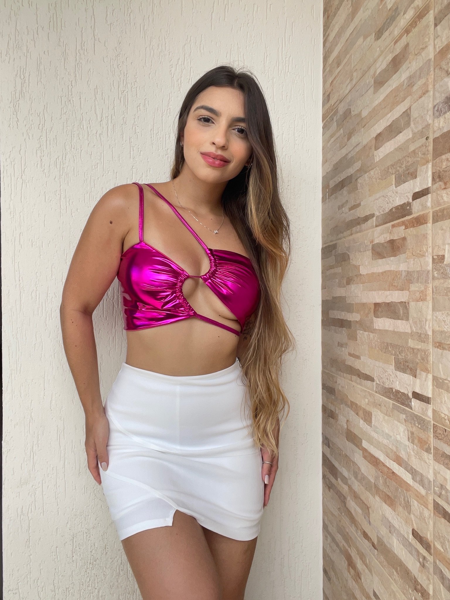 Cropped metalizado recortes carnaval - Imagem 4