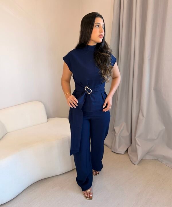 Conjunto Alfaiataria Renata - M, AZUL