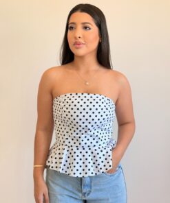 Bata Aline Peplum Poá