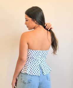 Bata Aline Peplum Poá - Imagem 3