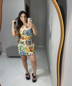 Vestido Mykonos estampado - Imagem 5