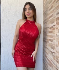Vestido Paetê Frente Única - Imagem 12