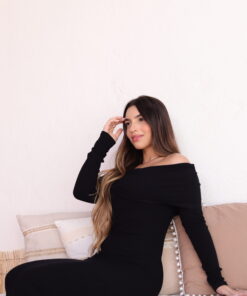 Vestido Nora Tomara Que Caia Preto - Imagem 5