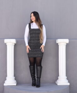 Vestido Tweed Preto