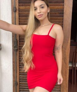 Vestido Reto Vermelho
