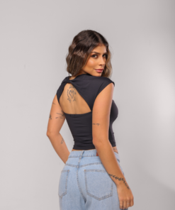 Alternative view of Cropped Becky Poliamida