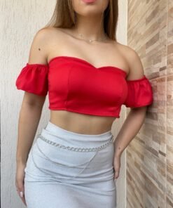 Cropped alfaiataria tomara que caia - Imagem 5