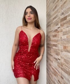 Vestido New Paetê Com Tulê - Imagem 6