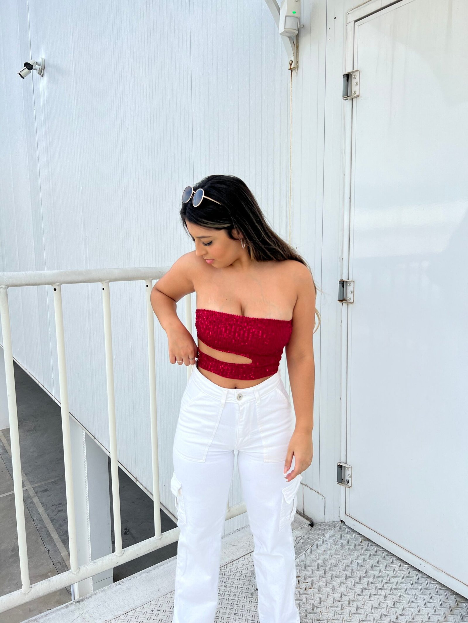 Cropped Paetê Tomara Que Caia