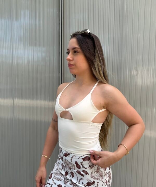 Alternative view of Cropped Loren Poliamida