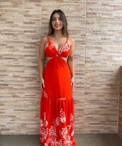 Vestido longo florido - Imagem 6
