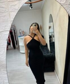 Vestido Canelado Frente Única - Imagem 2