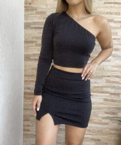 Conjunto Califórnia Lurex Preto - Imagem 3
