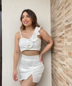 Saia alfaiataria com zíper - Imagem 3