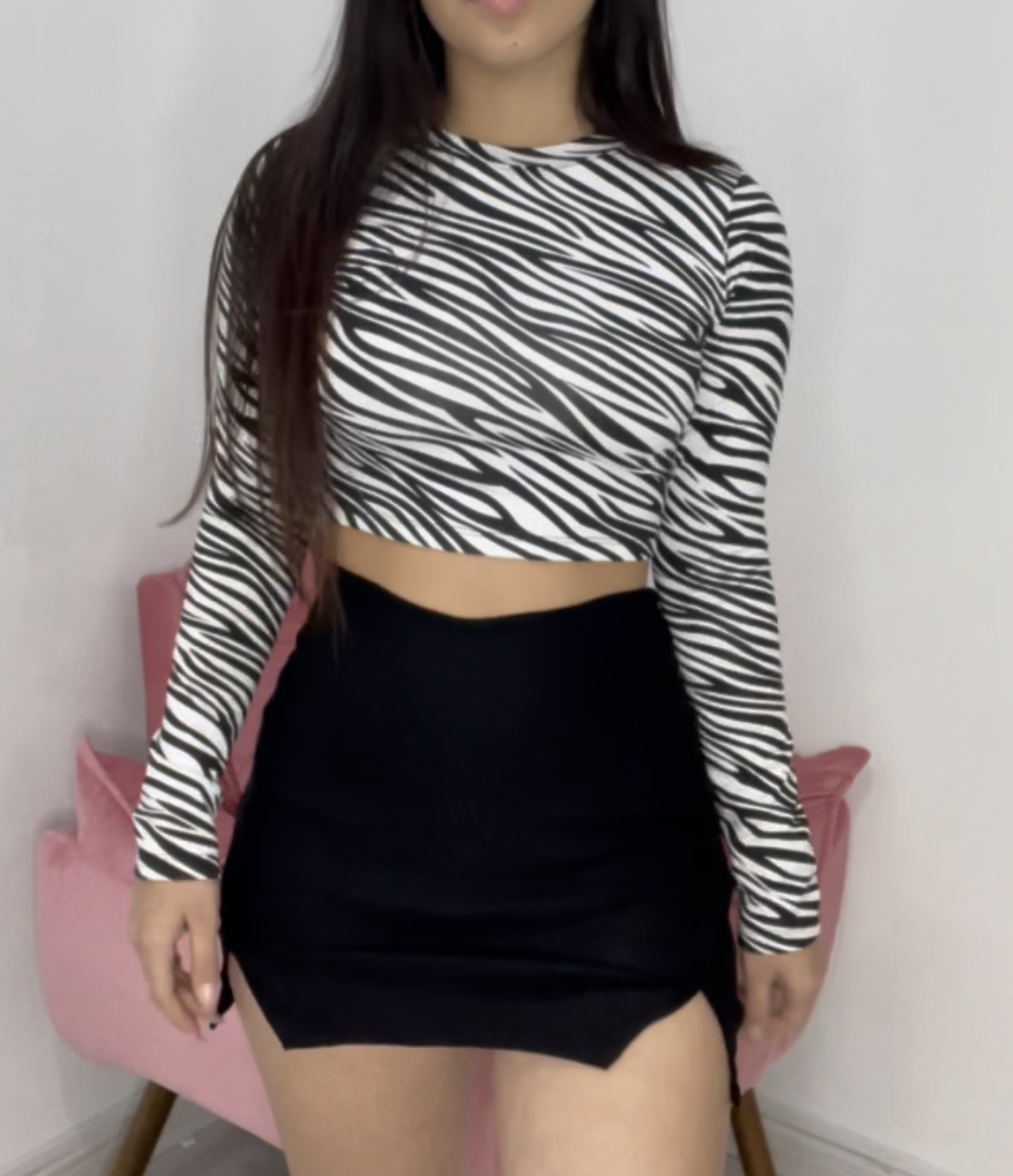 Cropped Zebra Manga Longa - Imagem 2