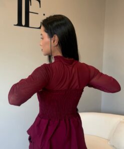 Kit Body Tulê + Conjunto Assimétrico Peplum - Imagem 3