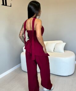 Kit Body Tulê + Conjunto Assimétrico Peplum - Imagem 8