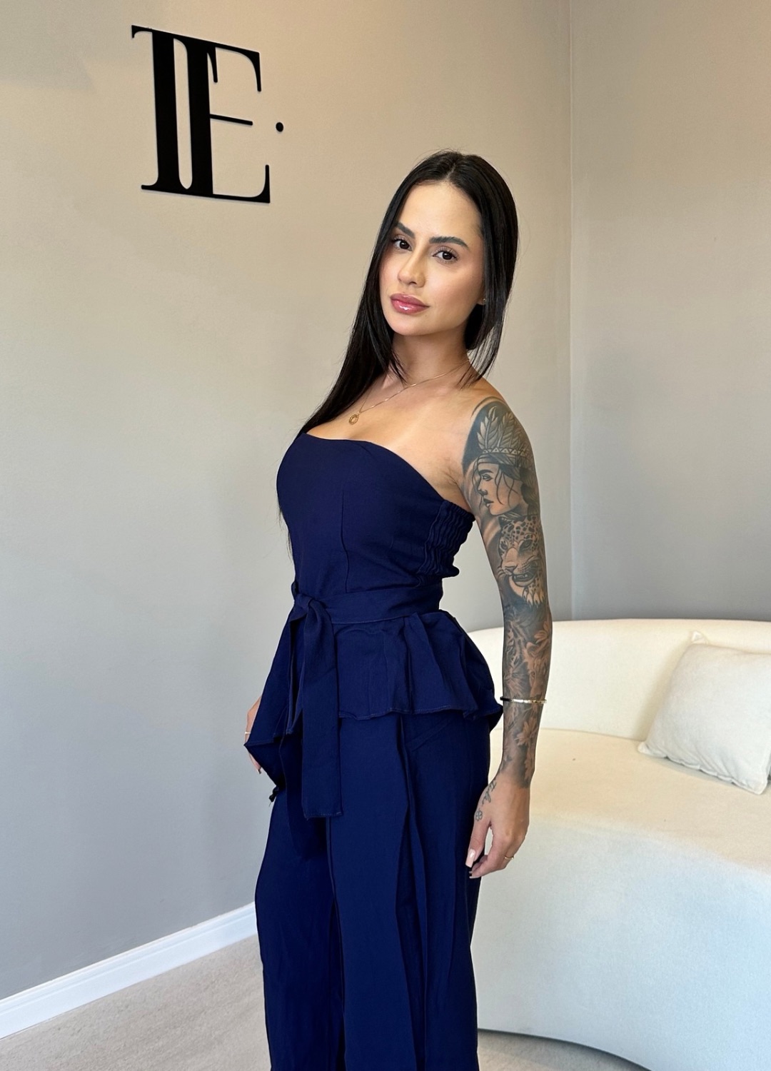 Kit Body Tulê + Conjunto Assimétrico Peplum - Imagem 7