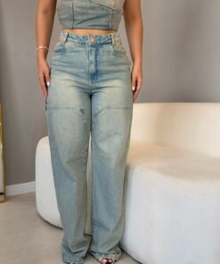 Calça Jeans kylie - Lavagem CLara - Imagem 3