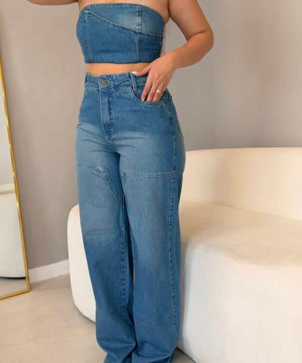 Calça Jeans kylie - Lavagem escura